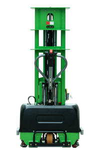 Carretilla elevadora apiladora eléctrica Heli, <span class=keywords><strong>2</strong></span> metros, 3,5 metros, altura de elevación, diseño de pierna ancha, 0,8 toneladas, batería de litio de 1,5 toneladas, logística de almacén - Product Image 2