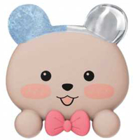 Tableau Guasha en forme d'ours mignon et coussin de massage avec gel de refroidissement à l'intérieur pour le massage du visage par cryothérapie et les soins de levage du cou portables