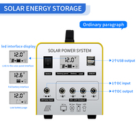 Système d'éclairage multifonctionnel portable pour mini panneau solaire domestique 540Wh Onduleur à onde sinusoïdale pure Batterie lithium-ion Radio MP3 MPPT