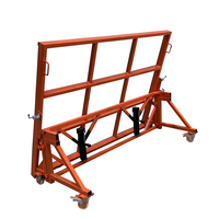 Chariot de transport de dalles en acier Speedone FBYS-F avec protection en caoutchouc pour le manutention de comptoirs en granit, marbre et quartz en extérieur
