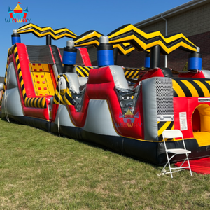 Venta al por Mayor de Fábrica: Obstáculo Inflable de Alto Voltaje con Tobogán, 9x3m, Material de PVC, Capacidad para 20 Personas, 3 Años de Garantía - Product Image 4