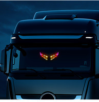 Lampe de signalisation LED universelle 12V à énergie solaire pour vitre de voiture, type « Devil-eye », 0,5W, la plus vendue à l'international