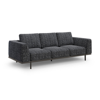Ensemble de canapés de bureau modernes et extensibles en cuir et tissu de luxe pour les salles d'attente des hôpitaux et des espaces commerciaux