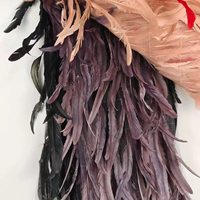 45-50Cm Afrique du Sud Oiseau Réel Orange Plume Art Carnaval Grand Blanc Décor Plume Chapellerie Plumes Pour La Décoration De Mariage