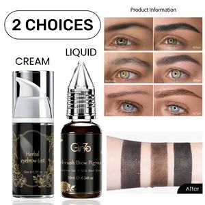 Logotipo personalizado Tinte híbrido Líquido de cejas de larga duración Líquido híbrido Mancha de cejas Tinte de cejas Crema de tinte de cejas marrón - Product Image 3