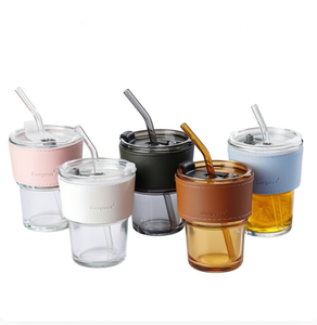 <span class=keywords><strong>Tasse</strong></span> en Verre <span class=keywords><strong>Isotherme</strong></span> Portable Personnalisée Haut de Gamme avec Paille pour Café ou Eau, Idéale pour le Bureau ou la Maison - Product Image 2