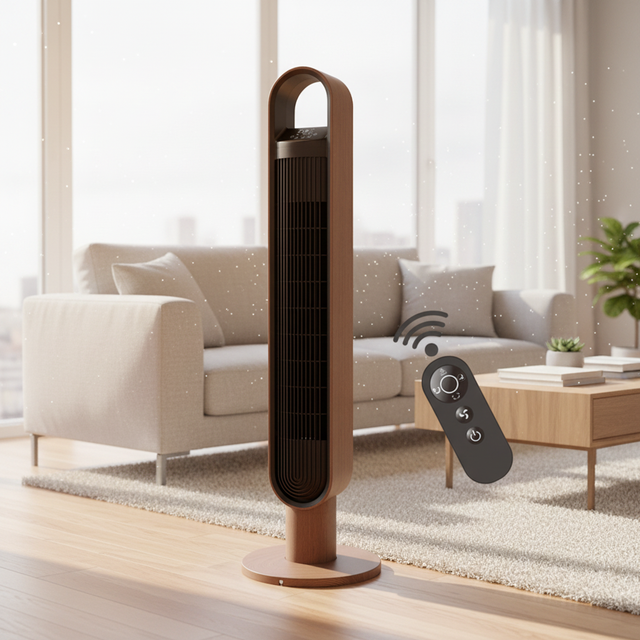 Digital App & WiFi Controlled Oscillating Stand Fan with Remote for Outdoor Use