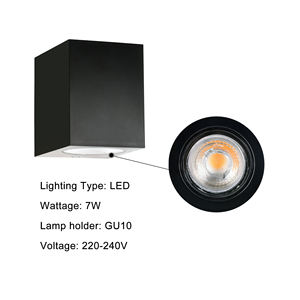 Lampada da Parete Esterna Quadrata IP65 in Plastica a Prezzo Conveniente, Illuminazione per Esterni Montata a Parete - Product Image 3