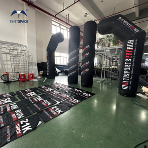 Vente directe d'usine bas prix hermétique gonflable demi-arche course étoile finition porte ligne publicité gonflable pour la course - Product Image 5