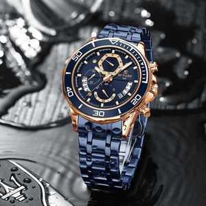 Reward 81135M Fashion <b>Watch</b> <b>Men</b> Quartz <b>Waterproof</b> Luminous Hands Chronograph <b>Men's</b> <b>Watches</b> Stainless Steel Man <b>Watch</b> - Product Image 1