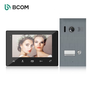 A casa dentro de dos línea <span class=keywords><strong>video</strong></span> portero intercomunicador con timbre interphone sans fil immeuble dos de intercom kit - Product Image 1