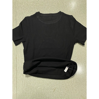 Ensemble Lounge 2 Pièces Femme : T-shirt Manches Courtes Uni et Legging en Maille Côtelée – Tenue Décontractée d'Été pour Activités Sportives – Logo Personnalisé – Vente en Gros
