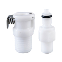 Coupez le connecteur/couplage à déconnexion rapide pour tube en PVC souple ou tube en TPU pour transférer l'eau/l'air