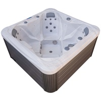 Bain à remous de massage 4 places extérieur pas cher autoportant, piscine spa hydrothérapie