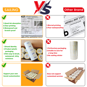 Sailing 50×25 Mm 4 X 2 1*1Inch 2.25 X 2.5 4In X 4In Thermal Label <b>Printer</b> <b>Paper</b> 2*3 - Product Image 4