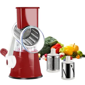 4 In 1 Stainless Steel Manual Vegetable Chopper Cheese Shredder Vegetable Cutter Slicer Potato Rotary Cheese Grater Machine