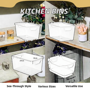 Hiện đại nhà bếp lưu trữ thùng nhựa PP tủ lạnh tổ chức với nhôm ngăn kéo tủ đựng thức ăn lưu trữ tủ tổ chức - Product Image 3