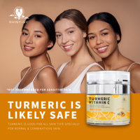 Soins de la peau de marque privée blanchissant et éclaircissant crème hydratante pour le visage au curcuma et à la vitamine C