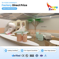 Aire de jeux intérieure commerciale Happy Zone, design 3D, café pour enfants, centre de divertissement familial avec équipements de jeu pour enfants
