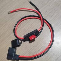 كابل بطارية إضافي من إيكوفلو XT150 إلى O-ring 50A 8AWG بطول 1 متر مع فيوز وحزمة أسلاك للبطارية