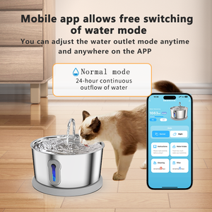 القط والكلب الذكي مع مراقبة التطبيق عن بعد 4L الفولاذ المقاوم للصدأ فائقة الهدوء المكونات في صنبور الحيوانات الأليفة - Product Image 3