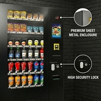 Máquina Expendedora de Snacks Automática con Múltiples Funciones Anti-Robo, SDK, Sistema de Refrigeración para 200-300 Unidades, Basado en la Nube