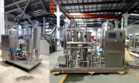 Solution clé en main : Machine mélangeuse de CO2, système de mélange automatique de boissons gazeuses pour usine de production d'eau gazeuse, PLC