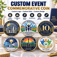 Pièce de monnaie commémorative en métal avec logo, cadeau pour anniversaire de conférence, festival, événements sportifs, pièce souvenir personnalisée pour événements