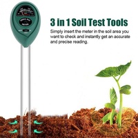Testeur de sol moderne à 3 voies pH-mètre testeur d'humidité capteur de lumière pour jardin pelouse ferme intérieur extérieur soin des plantes