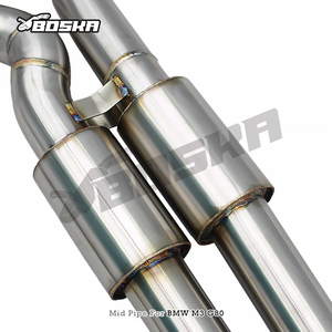 Tuyau intermédiaire d'échappement BOSKA Z avec résonateur pour BMW M2/M3/M4 G80/G82/G87 3.0T 2021-2026 en acier inoxydable SS304, longueur égale - Product Image 2