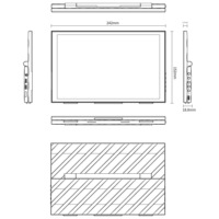 Monitor Portátil Personalizable FEELWORLD DH101 con Panel IPS de 10.1 Pulgadas, Doble USB-C, Mini HDMI, Pantalla Externa para Laptop, Suministro de Fábrica
