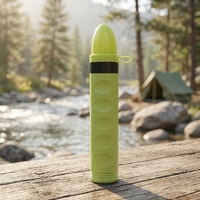 Système de purification d'eau portable pour la survie en plein air, paille filtrante d'urgence pour le camping, la randonnée et l'usage quotidien