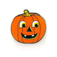 Diseños creativos de calabazas feas y horribles para la temporada de Halloween, alfileres de solapa de esmalte duro de Metal chapado personalizado, accesorios de regalo