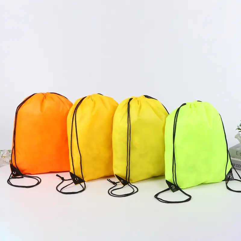 Полиэстер хранение одежды переработка красочный логотип ультразвуковой полиэстер мешок для продвижения
