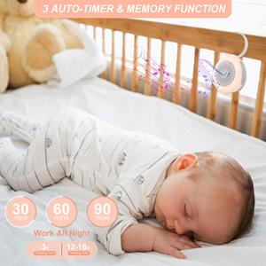 Leichtes Weißes-Rauschen-Gerät mit Auto-Off-Timer und Lautstärkeregelung, Tragbare Schlafgeräuschtherapie für Babys, Kleinkinder, Erwachsene und Schlaflosigkeit - Product Image 6
