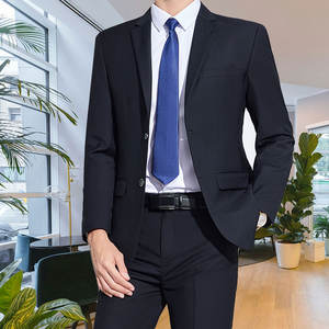 2025 New Xb Navy Blue Herren 3-teilige Jacke Blazer Gießen Slim Fit Anzug <span class=keywords><strong>Prom</strong></span> Groom sman Hochzeits anzüge - Product Image 2