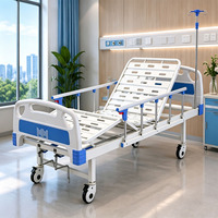 Lits d'hôpital manuels à double manivelle avec fonctions réglables pour personnes âgées à domicile JL JL-M2