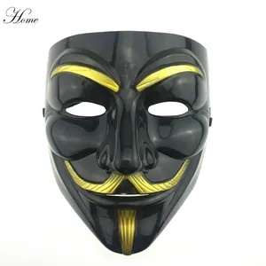 Masque de fête d'Halloween <span class=keywords><strong>V</strong></span> pour <span class=keywords><strong>Vendetta</strong></span> en PVC fait main, en promotion - Product Image 1