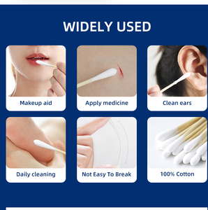 Vente en gros 100pcs <span class=keywords><strong>coton</strong></span>-<span class=keywords><strong>tige</strong></span> jetable à double tête <span class=keywords><strong>pour</strong></span> le <span class=keywords><strong>maquillage</strong></span> propre - Product Image 6