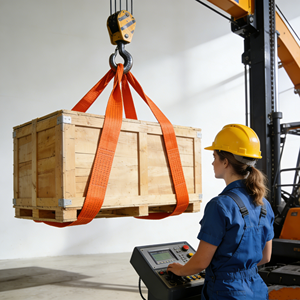 20ton 10mリフトスリングストラップ頑丈リフティングスリングベルトツリーセーバー大型貨物用ウェブスリング - Product Image 6