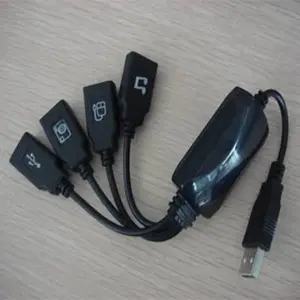 8 pençeleri balık 4 bağlantı noktalı USB HUB