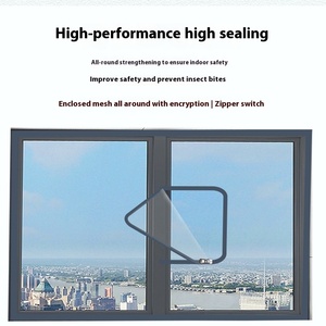 Hot mùa hè bán chống muỗi bay màn hình cửa sổ cho nhà bếp phòng tắm trượt hình chữ U thấp hơn mở làm bền nylon lưới - Product Image 3