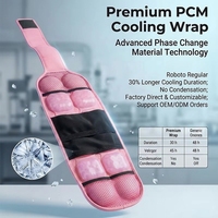 Compresse froide longue multifonctionnelle PCM pour soulager les douleurs au coude/à la genouille, coussin de refroidissement respirant pour le sport, 66x14cm, classe I, marque Bingfan