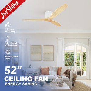 1stshine Quạt trần gỗ tự nhiên <span class=keywords><strong>52</strong></span> inch 3 lưỡi gỗ tiết kiệm năng lượng quạt trần trang trí - Product Image 1