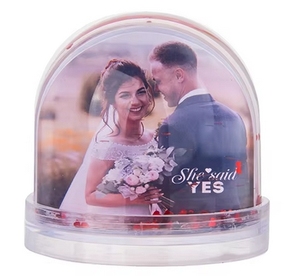 Long lanh Quả cầu tuyết khung ảnh nổi nhựa acrylic khung - Product Image 2