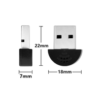 Microphone à condensateur USB sans fil - Léger, omnidirectionnel, 48 kHz/16 bits pour ordinateur, enregistrement musical, jeux