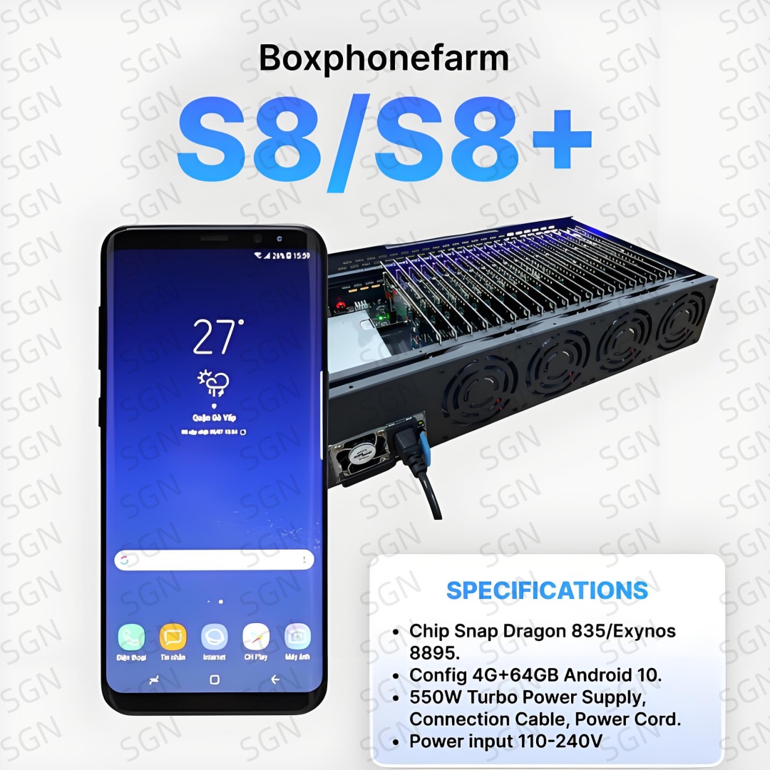 Tiktok Box Farm Android用モバイルフォンボックス機器 64g使用