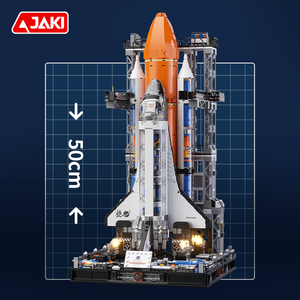 Jaki không gian loạt khối xây dựng đặt khối kích thước lớn Bộ đồ chơi giáo dục không gian đưa đón khối xây dựng điện đặt với ánh sáng - Product Image 3