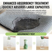 Ensemble de 4 torchons de cuisine réutilisables personnalisés |   Coton gaufré super absorbant et sans peluches |   Utilisation pour le nettoyage domestique et l'isolation thermique