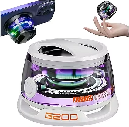 2026 G200 Mini Wireless Blue Tooth Speaker with RGB Lighting Portable Magnetic Phone Holder and Audio Player for Outdoor Parties